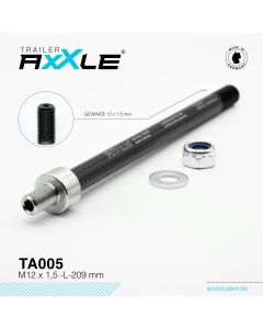 RadoxX Trailer AxXle TA005 - M12 x 1,5  - L- 209mm