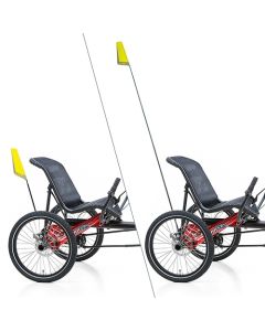 HASE BIKES – Telescopische vlag, inclusief houder
