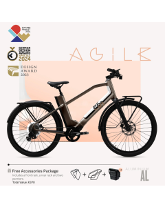 AGILE sports aluminum Donker Bruin
