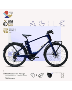 AGILE sports Carbon Fiber Blauw