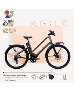 AGILE urban aluminum Donker Bruin