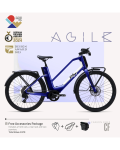 AGILE urban Carbon Fiber Blauw